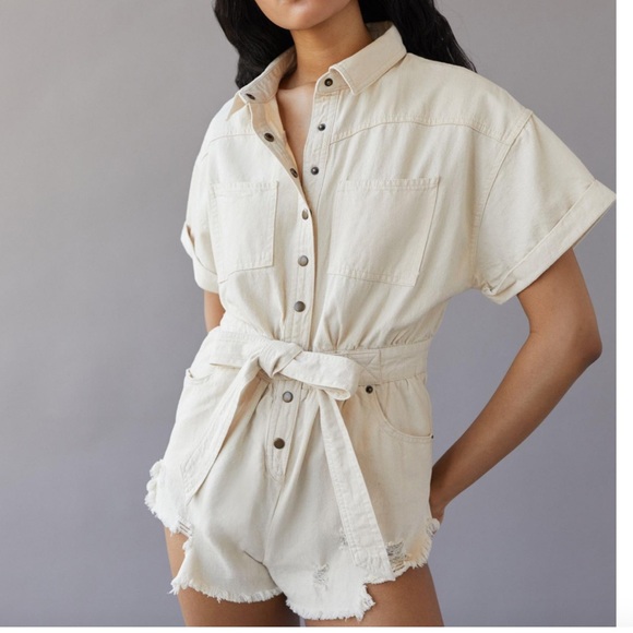 BDG Pants - BDG BDG Devon Distressed Romper